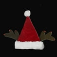 thumbnail image 3 of Northlight Black and Gold Striped Unisex Adult Christmas Santa Hat Costume Accessory - Medium, 3 of 3
