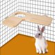 thumbnail image 3 of Juguete De Plataforma De Hámster Madera Natural Mascotas Hamster Chinchilla Cage Chew Toy Stand Plataforma Trampolín Pedal Playground ANGGREK No, 3 of 7