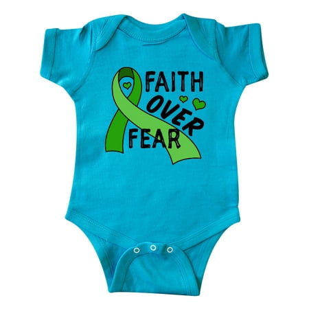 

Inktastic Mental Health Awareness Faith Over Fear Gift Baby Boy or Baby Girl Bodysuit