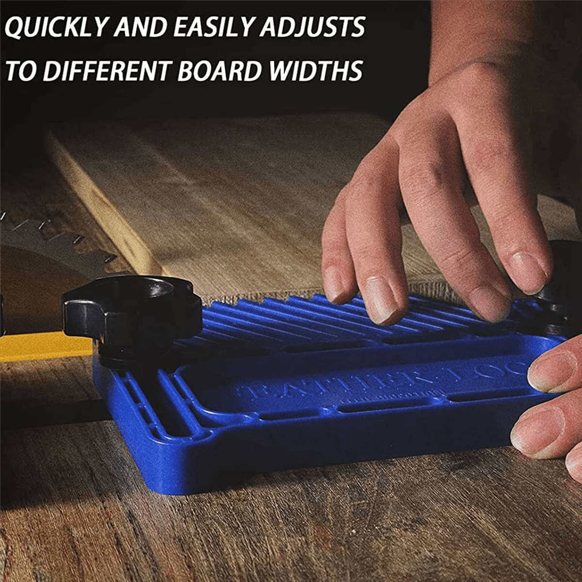 2X Upgraded Featherboard Device Stackable Board Fits Most Standard , T-Slots, T-Rails on Table Saws,Blue