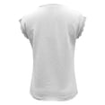 thumbnail image 4 of Women's Classic Loose Fit Solid Lace Trim Sleeveless Blouse with Round Neckline for Daily and Wear, S, White, 4 of 5