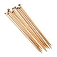 thumbnail image 3 of Lanytaeo 36 Pcs 35cm Bamboo Knitting Needles Set Single Pointed Knitting Needles Handmade Long Sweater Straight Needle Kit for DIY Sewing, 3 of 8