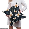 thumbnail image 5 of Ambesonne Night Wings Fabric by the Yard Upholstery, Cluster of Moths Art, 10 Yards, White Ginger and Black, 5 of 5