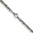 thumbnail image 4 of Chisel Stainless Steel Polished 4.4mm Fancy Twisted Link Chain - 18", 4 of 8