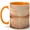Orange, variant on Soft Sunset Lake Coffee Mug, Warm Mountain Watercolor Landscape Design, 11 oz Ceramic Cup
