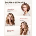 thumbnail image 6 of Hair Curling Wand Tapered barre9-19mm, Dual Voltage Curling Wand for Long Hair, 6 of 7