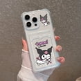 thumbnail image 3 of Kuromi My melody-funda bonita para iPhone, carcasa transparente anticaída, compatible con modelos 16, 15, 14, 13, 12, 11 Mini Pro Max, X, XR, XSMax, 6S, 6, 7, 8 Plus, 3 of 5