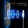 thumbnail image 3 of Case for iPhone 16 Magnetic Ring Holder Bracket Slim Case, Rugged Shockproof Hybrid Military Grade Protection Cover for iPhone 16, Compatible with MagSafe Wireless Charging,  Black, 3 of 8