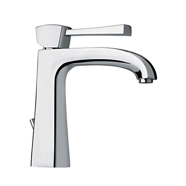La Toscana 89CR211 Robinet de Lavabo à Poignée Unique avec Drain Escamotable, Chrome