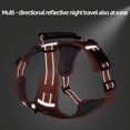 No Pull Dog Harness with Training Handle, Adjustable Reflective Pet Harness, Metal Leash Hooks