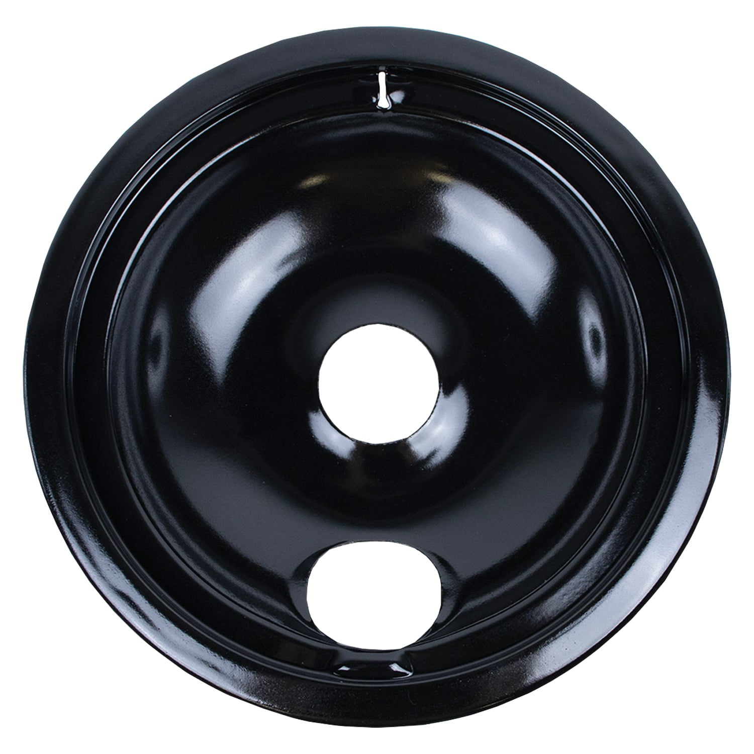 Certified Appliance Accessories 50002-B Black Porcelain Style B 2 Large 8" & 2 Small 6" Replacement Drip Bowls For GE & Hotpoint Electric Ranges