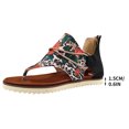 thumbnail image 4 of Sandalias planas con estampado de rosas de talla grande para mujer Wmkox8yii  nm8179, 4 of 9