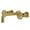Brushed Brass, variant on Kingston Brass KS8120RX Belknap Double-Handle 3-Hole Wall Mount Bathroom Faucet in Matte Black