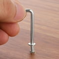 thumbnail image 6 of Uxcell 150 Pack L Shape Hooks, 1/2 Inch Right Angle Screw Hooks for Hanging, Silver, 6 of 7