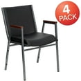 thumbnail image 4 of 4 Pk. HERCULES Series Heavy Duty Black Vinyl Stack Chair with Arms, 4 of 9