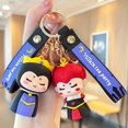 thumbnail image 2 of Anime Disney Keychain Evil Queen Princess Figure Mermaid Ariel Rapunzel Doll Key Chian Bag Keyring Children's Toys Birthday GiftChina Gong Bohan LED, 2 of 2