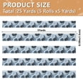 thumbnail image 3 of 5 Rolls Christmas Ribbon 1.5 inch Wide Decorative Ribbon for Gift Wrapping and Holiday Decorations Off-white Circular Pattern, 3 of 7