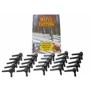 Maple Tree Taps (25 PACK) 5/16" Tree Saver, Maple Sugaring, Maple Syrup Spiles - Plus 80 page how-to book "Guide to Maple Tapping"