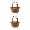 thumbnail image 3 of Minnieouse Bolsos de paja de moda y ecológicos para mujer, tamaño para moda, bolso clásico Simple para mujer Type1 NO1, 3 of 6