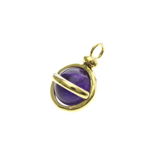 Pre-Owned Pomellato Amethyst Charm Yellow Gold (18K) Amethyst Men,Women Fashion Pendant...