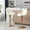 Ivory, variant on Navy Fabric Bar Stools with Swivel and Footrest / Comfortable for Long - Term Sitting