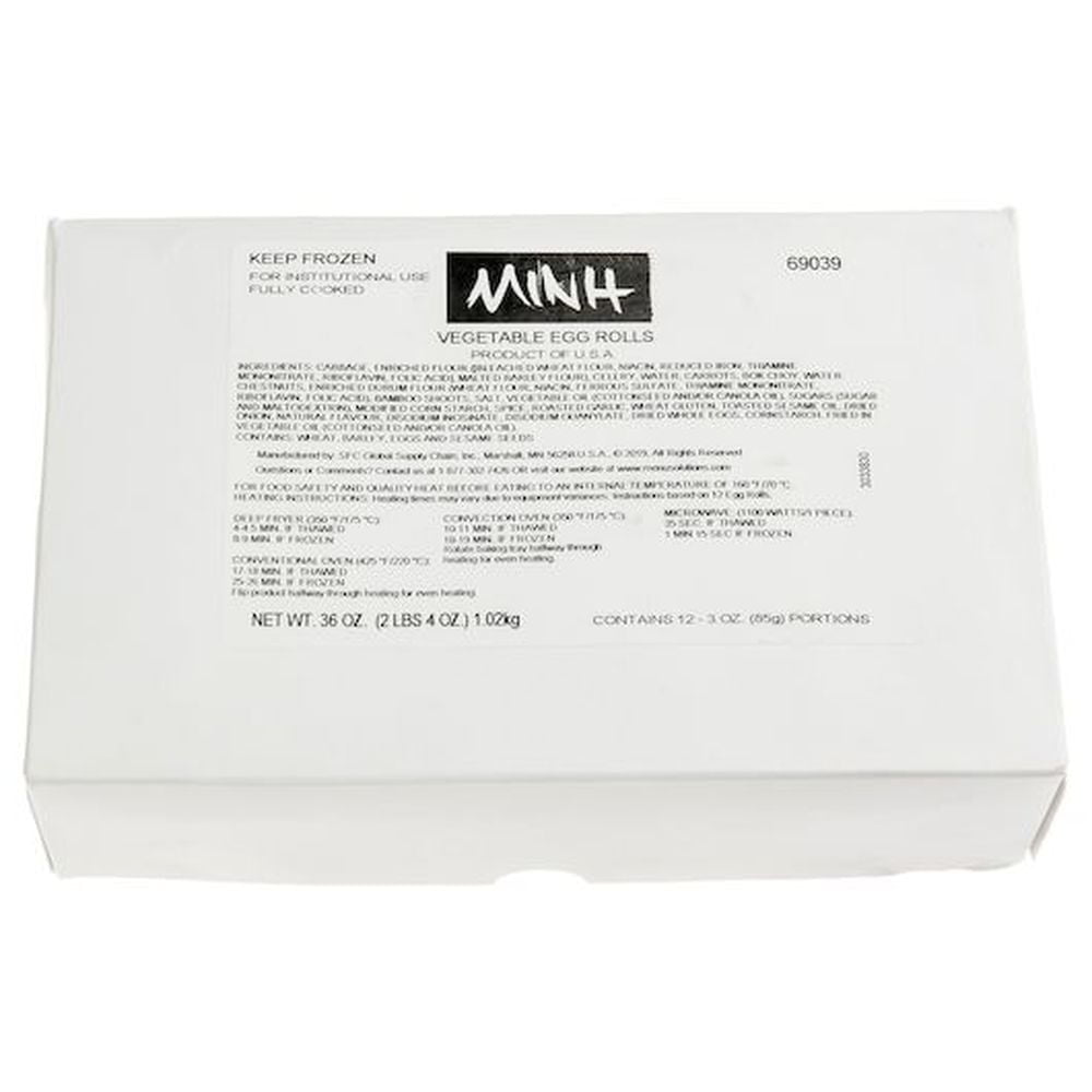 Schwans Minh Vegetable Egg Roll, 3 Ounce -- 72 per case