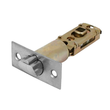 Dual Option Spring Latch - Safety Cylinder Spring Loaded Entry Door Adjustable Deadbolt Latch Chrome Finish