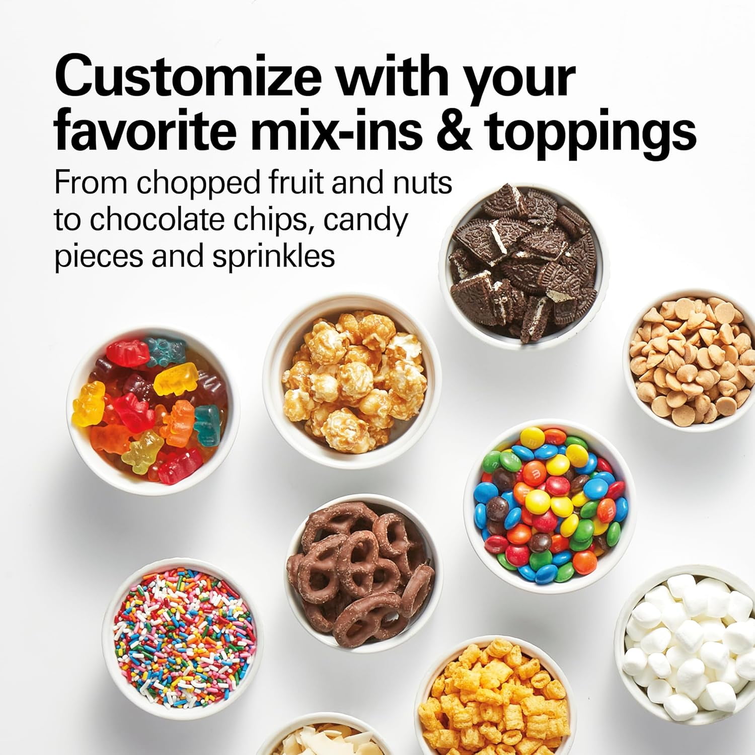 Electric Automatic Ice Cream Maker, Frozen Yogurt, Sorbet, Custard, 1.5 quart, White (68880)