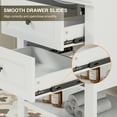 thumbnail image 6 of Eclife 24-Inch Small Bathroom Vanity with Ceramic Sink Top, 2 Drawers, and Faucet, 6 of 8