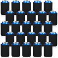 thumbnail image 1 of Paquete de 25 fundas estándar para enfriadores de latas de 12 oz – Fundas antideslizantes para latas/botellas/vasos – Banda de resorte fuerte para cerveza/refrescos/hielo – 12 oz y más – Negro, 1 of 5