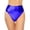 Blue, variant on Women’s Metallic Booty Shorts Shiny Rave Bottoms High Waisted Festival Dance Mardi Gras Shorts Hot Pants, XXL