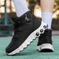thumbnail image 5 of CORASUN Men's Black Sports Running Shoes featuring Shock-Absorbing Air Cushion, Water-Resistant Durable Soft Sole Athletic Sneakers for Men, Training and Outdoor Walking, 5 of 9