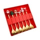 thumbnail image 1 of Juego de 6 cubiertos navideños multiusos para tartas, fiestas de té y regalos. Estilo C, 1 of 9