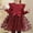 Red#1, variant on SuTry Girls' Children's Sequin Mesh Dress Solid Color Small Fly Sleeves Long Sleeves and Belt Sparkles in Light Suitable for Parties(Red,9 Years)