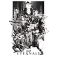 thumbnail image 2 of Men's Marvel Eternals Greyscale Poster  Pull Over Hoodie White Large, 2 of 4