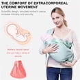 thumbnail image 4 of Pink Sears Newborn Carrier, Nursing Cover, Breathable Mesh Fabric, Summer Essential - Newborn-Friendly Hugging Position For Newborns, All-Season Multi-Functional - For, 4 of 8