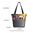thumbnail image 3 of Salouo Adorable Fluffy Bat for Shoppers Tote for Women Foldable Handbags with Big Capacity Casual One-Shoulder Shopping Bag Hobo Bags Fit for Office/Shopping/Park, 3 of 6