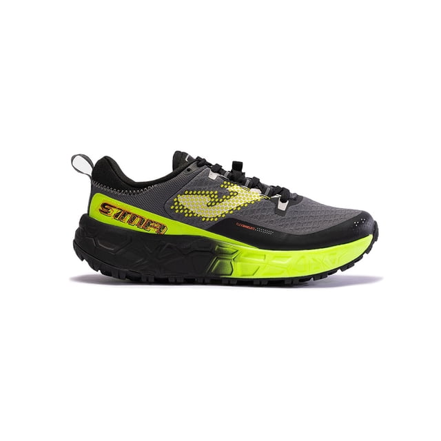 Tenis Joma Trail Running Sima 2322 Hombre Negro/Amarillo fluor
