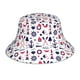 thumbnail image 1 of Fotbe Sailing Marine Travel Sombrero Tipo Pescador con Estampado – Sombrero de Sol de Algodón de Moda para Playa, Golf, Pesca, 1 of 6