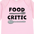 thumbnail image 4 of Inktastic Food Critic with Fork and Spoon Boys or Girls Long Sleeve Baby Bodysuit, 4 of 5