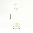 thumbnail image 3 of Efavormart 10 Pack | Gold Metal 8" Heart Card Holder Stands, Table Number Stands, Wedding Table Place Card Menu Clips, 3 of 11