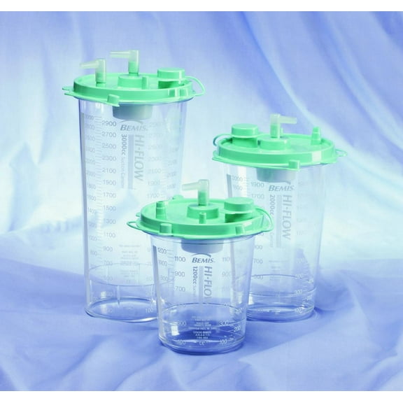 Hi-Flow Suction Canister 800 mL Float Valve Shut-Off, 8002 055 - EACH
