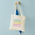 thumbnail image 4 of CafePress - Amazing Awesome Wonderful - Unisex Canvas Tote Bag, Beige, 1-Piece, 4 of 6