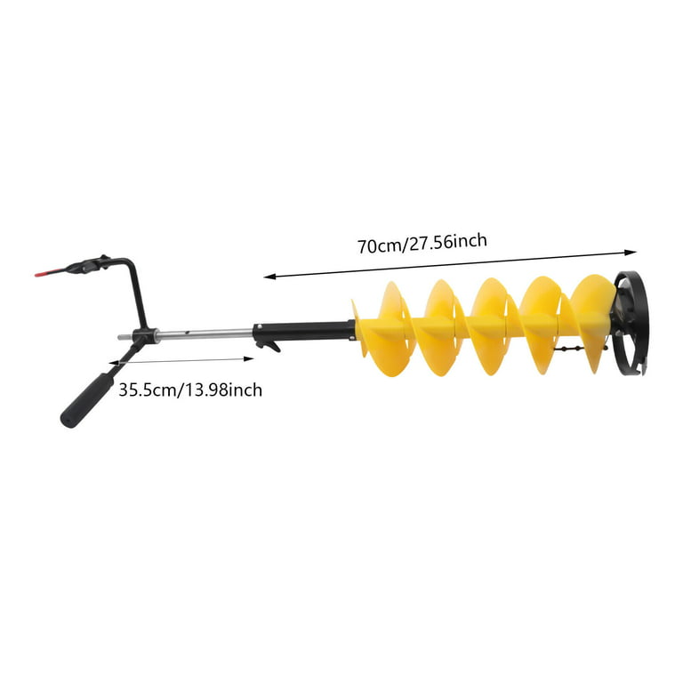 Ice Auger for Drill Hand Augers Drill Ice Fishing 8 Drill Bit +Extension  Rod 