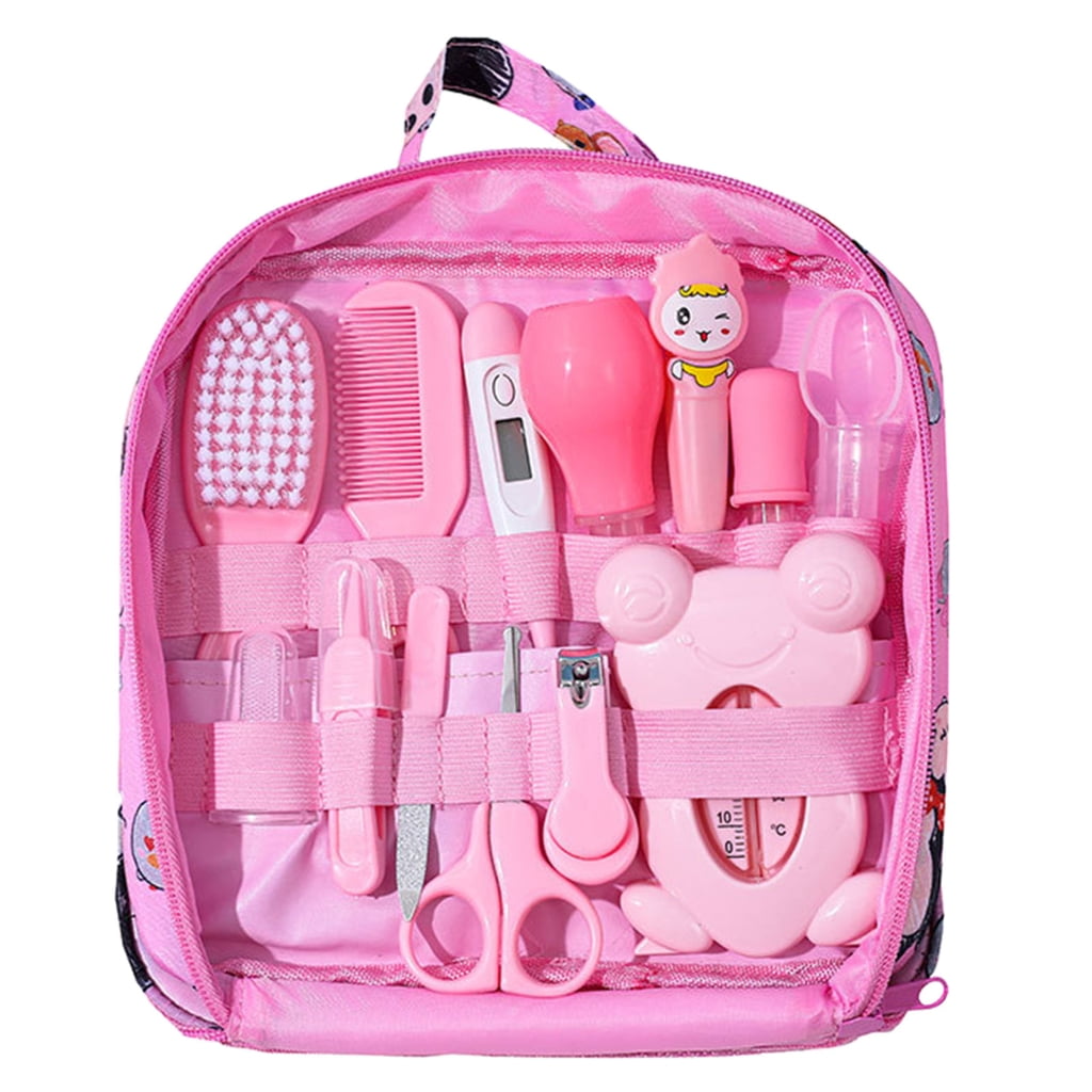 Baby Grooming & Health Kit 13 in 1 Safety Care Set Newborn Nursery Health Care Set with Hair Brush Comb Thermometer