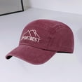 thumbnail image 5 of Spazoro Toddler Boys Girls Baseball Cap, Perforated Adjustable Sport Breathable Washed Cotton Hat for Summer Protection Wine, 5 of 7