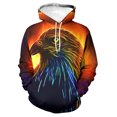 thumbnail image 3 of Sudadera con capucha con estampado 3D de águila y halcón para hombre, sudadera informal de talla grande, sudadera de manga larga, ropa de calle para hombre, 3 of 5