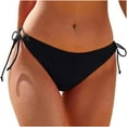 thumbnail image 2 of Lolmot Women's Bikini Bottoms Full Coverage Swim Bottoms Mid Waisted Side Tie Adjustable Bathing Suit Bottoms Swimsuit Bottoms, 2 of 5