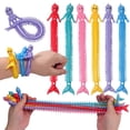 thumbnail image 5 of 1-6 piezas de divertidos juguetes antiestrés con forma de unicornio, con forma de gusano, cuerda elástica de TPR, para aliviar el estrés y el autismo, 5 of 5