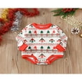 thumbnail image 3 of MesaSe Barboteuse de Noël pour Bébé, Imprimé Arbre de Noël, Manches Longues, Col Rond, Combinaison pour Garçons et Filles, 3 of 9